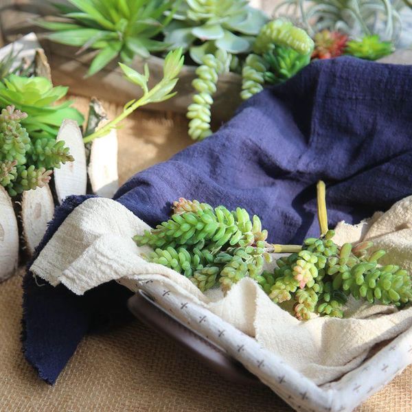 

1pcs artificial plants succulents lotus grass leaves simulation plant home office fake flower decoration sf68541 decorative flo