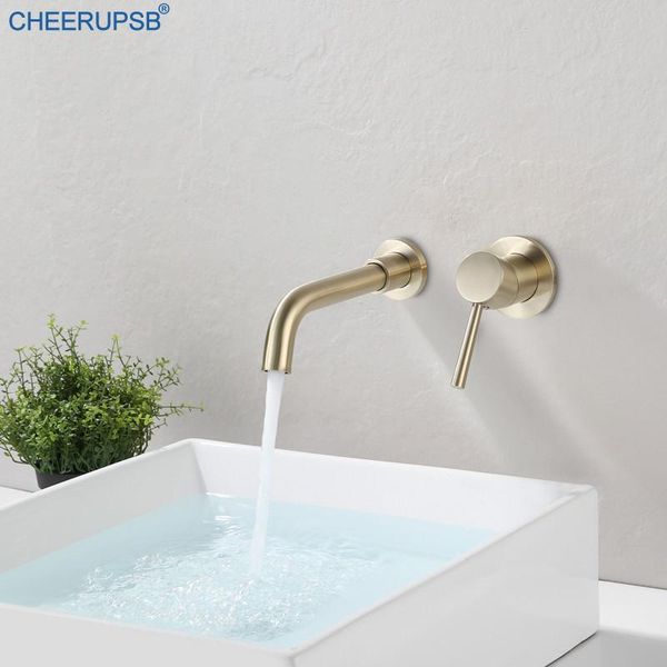 

bathroom sink faucets wash basin gold faucet wall mount cold mixer tap luxury 360 degree swivel modern concealed black copper