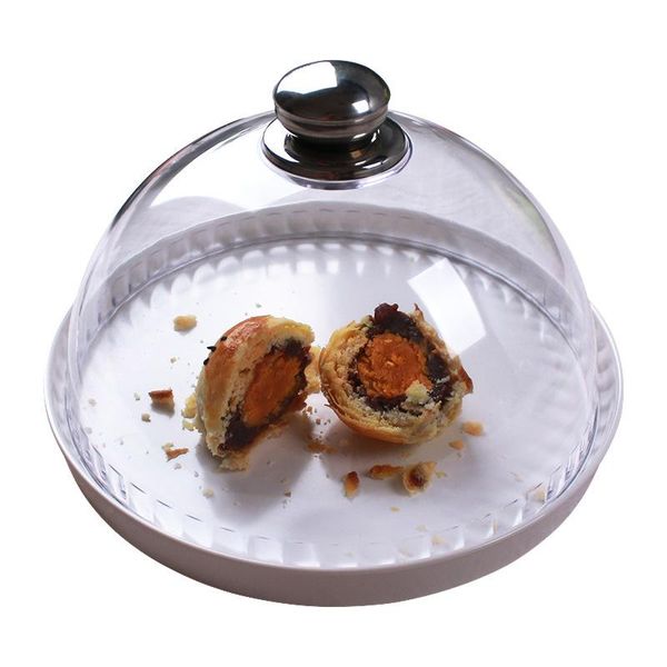 

inch cake plate glass cover dessert table display stand tray home kitchen decoration festive party baking & pastry tools