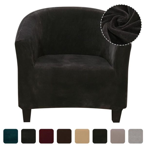 

chair covers 1 seat sofa slipcover plush elastic armchair cover protector washable living room single seater furniture
