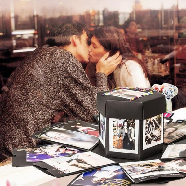 

gift wrap valentine diy explosion box surprise paper handmade memory scrapbook po anniversary birthday gifts