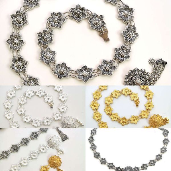 

thailand dai chain people's waist belt skirt accsori gold sier stage performance p studio welcome, Silver