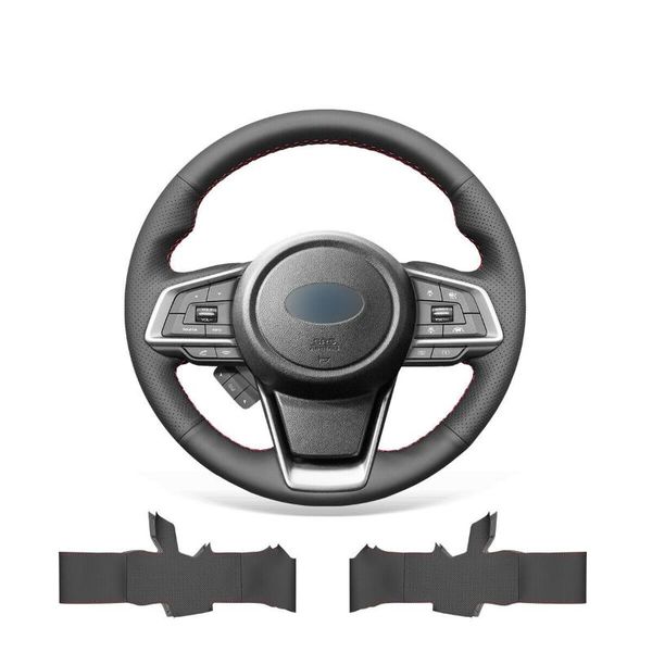 

steering wheel covers diy black genuine leather car cover for forester 2021 ascent crosstrek 2021-2021 accessories
