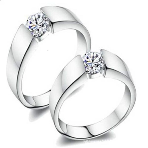

925 silver couple male and female tail ring korean engraving, Black