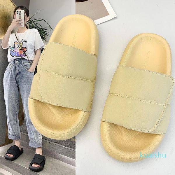 

slippers shoes women 2021 summer red outdoor sandalias mujer, Black