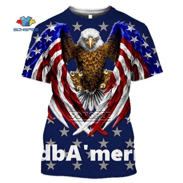 

men's t-shirts usa flag stripes and stars t-shirt men women 3d tshirt print eagle american summer casual tee, White;black