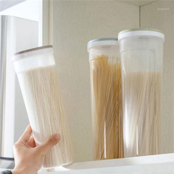 

storage bottles & jars sealed noodle container transparent convex lines rotating opening whole grains jar