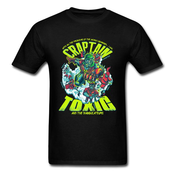 

ccccsport2017 Cool Men Funny Design T Shirt Craptain Toxic The Diabolicateurs Mens 3D Cartoon Comic Monster Zombie T-Shirt Normal Tops, No print price