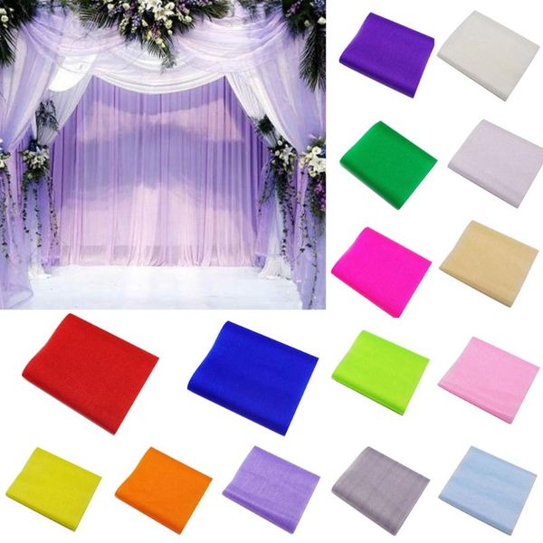 

party decoration 15cm*5 meters crystal tulle fabric organza diy craft for wedding year supplies girls tutu skirts 2021