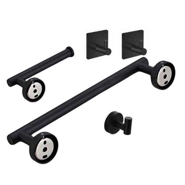 

towel racks 5pcs bathroom rack paper storage hanging rod supplies