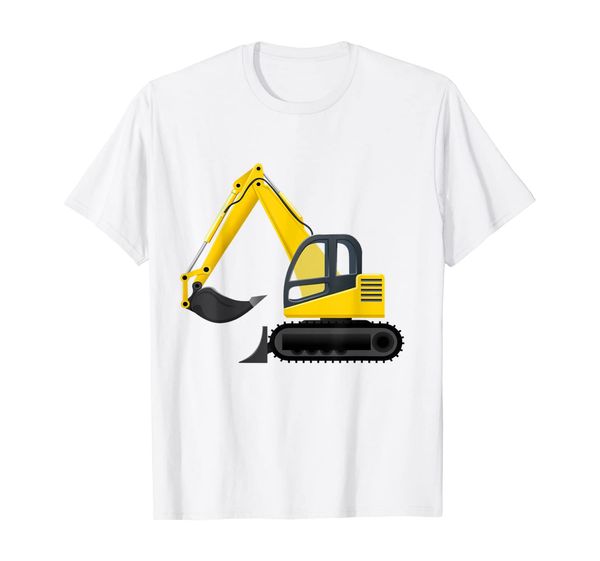 

excavator construction truck, White;black