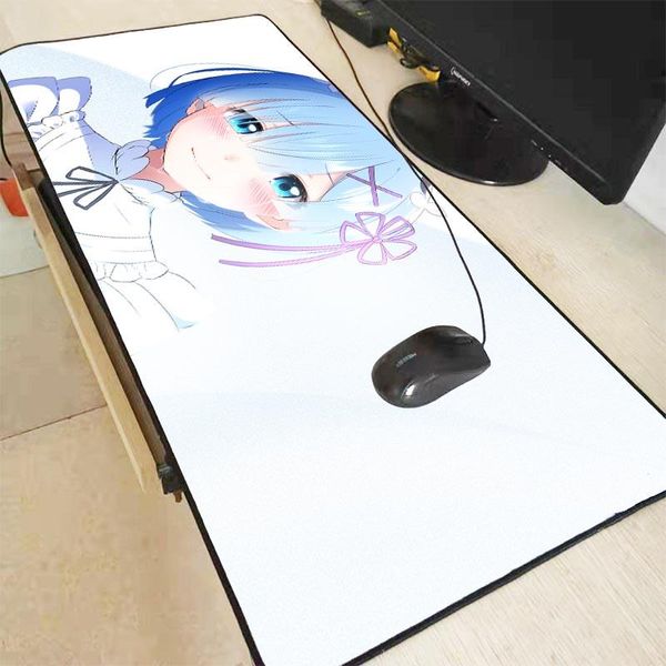 

mouse pads & wrist rests xgz re zero anime girl extra large pad pc computer anti-slip natural rubber with locking edge gaming mat