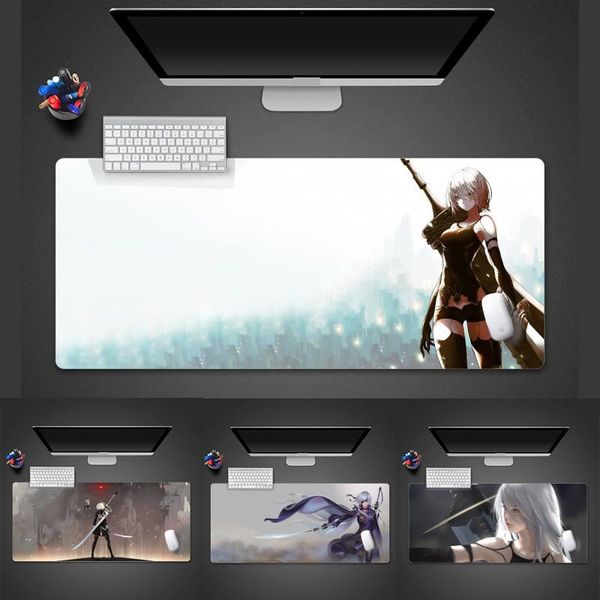 

mouse pads & wrist rests nier automata office mice gamer soft pad game work mat x xl non slip lapcushion
