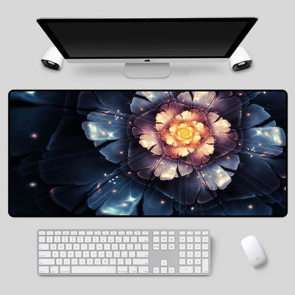 

mouse pads & wrist rests xgz large size flower keyboard mat plant as a table rubber non-slip pad