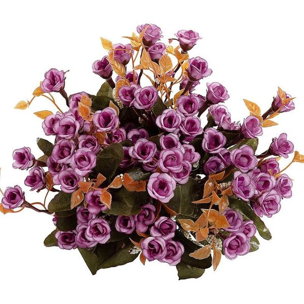 

decorative flowers & wreaths artificial roses bouquet,for home office wedding 4 bunchesof