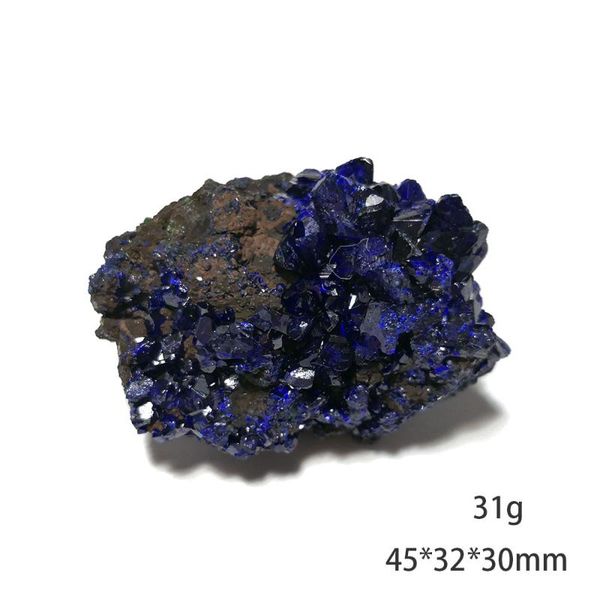 

decorative objects & figurines 31g b5-1a natural crystal specimen of malachite azurite mineral, anhui province, china