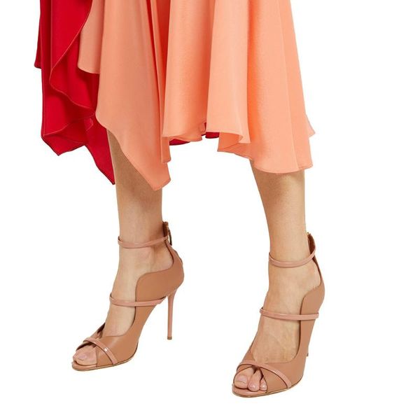 

sandals fashion high heels brand women shoes fish mouth strap stiletto gladiator sandalias mujer genuine leather thin pump, Black