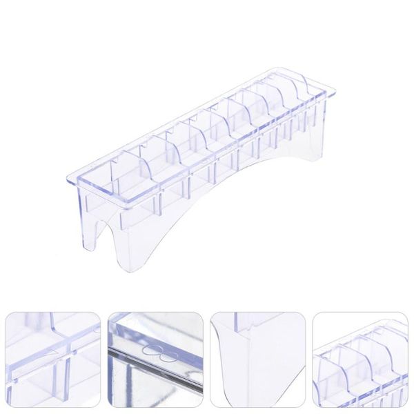 

storage drawers 1pc professional limit combs ten slots case box (transparent)