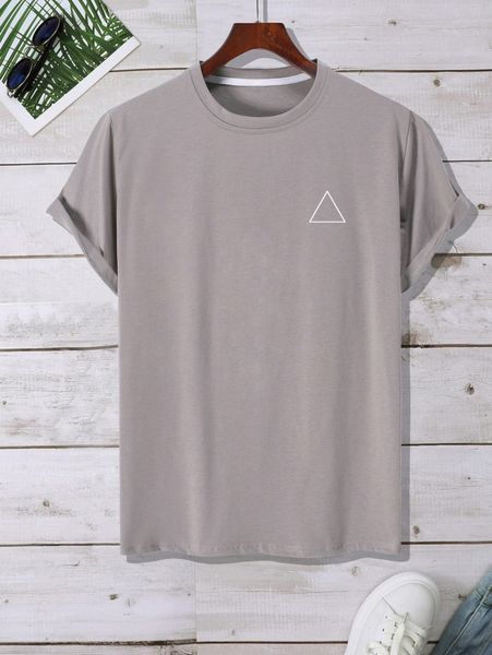 

men geo print tee d8e4#, White;black