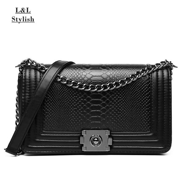 

designer purse female single shoulder bag snake crossbody for women leather handbags sac serpentine handbag bags