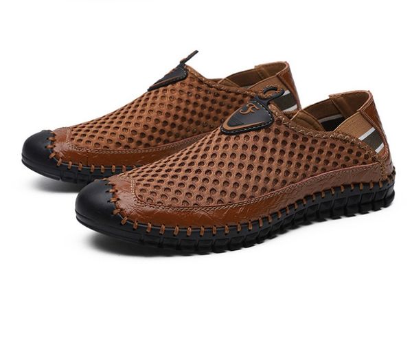 

summer fashion beach designer sandals men outdoor non-slip breathable mens casual shoes 38-48, Black