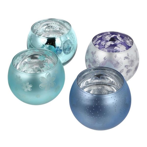

candle holders 4pcs xmas glass candleholders decorative cups simple style