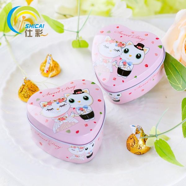 

gift wrap 1pcs / wedding candy box tin boxes creative personality supplies a romantic heart