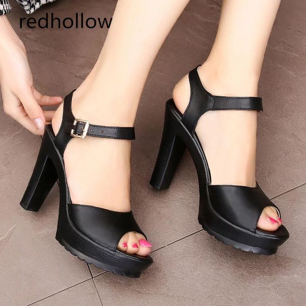 

high heels sandals women platform super pumps summer shoes woman big size 34-43, Black