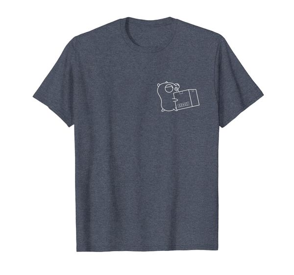 

golang gopher logo t-shirt | go programming tee, White;black