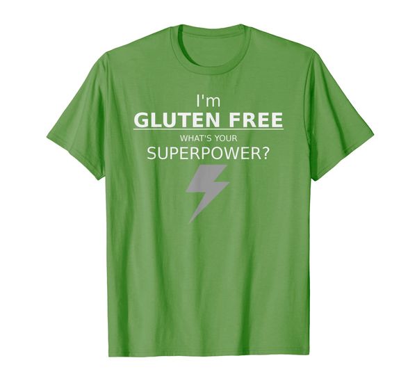

gluten shirts and gifts: gluten superpower t-shirt, White;black
