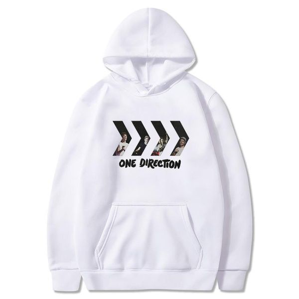 

women's hoodies & sweatshirts band 1d graphic one direction printing hoody 2021 women men hip hop clothes female harajuku cartoon, Black