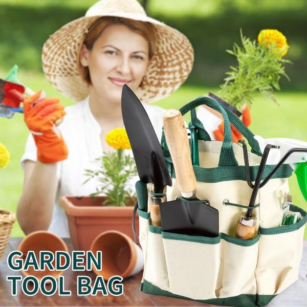 

multi-pocket gardening tools storage bag oxford cloth handbag shovels tote bags