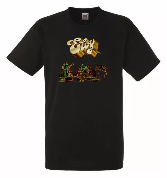 

eloy tape black mens t-shirt men rock band tee shirt, White;black