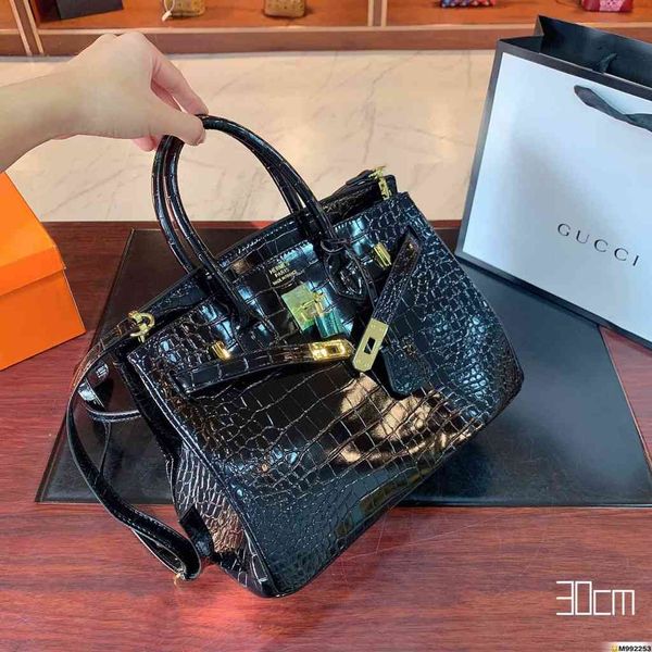 

sal h[unk]erm bag female's birkin pattern women's package hand shoulder crossbody, Black;red