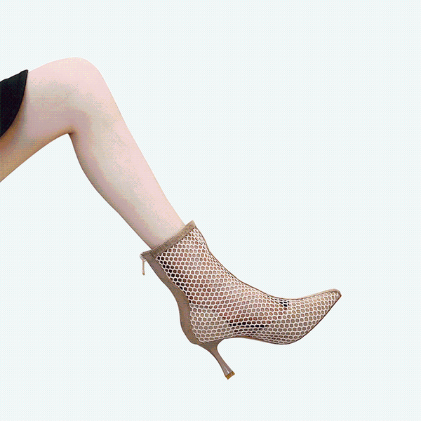 

sandals women 2021 high heels summer shoes for mesh ankle boots fashion pumps, Black