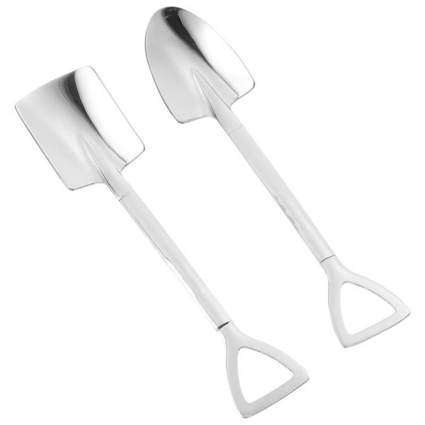 

spoons 4pcs dessert ice cream scoop stainless steel coffee stirring spoon fruit