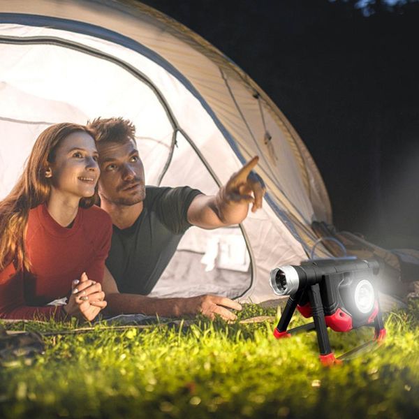 

portable led working light usb rechargeable flood 360Â°rotation magnetic stand work for car outdoor lanterns