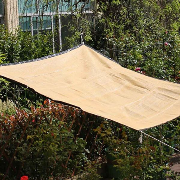 

shade 2x3/4m fabric sun cloth with grommets for pergola cover canopy outdoor swimming pool net