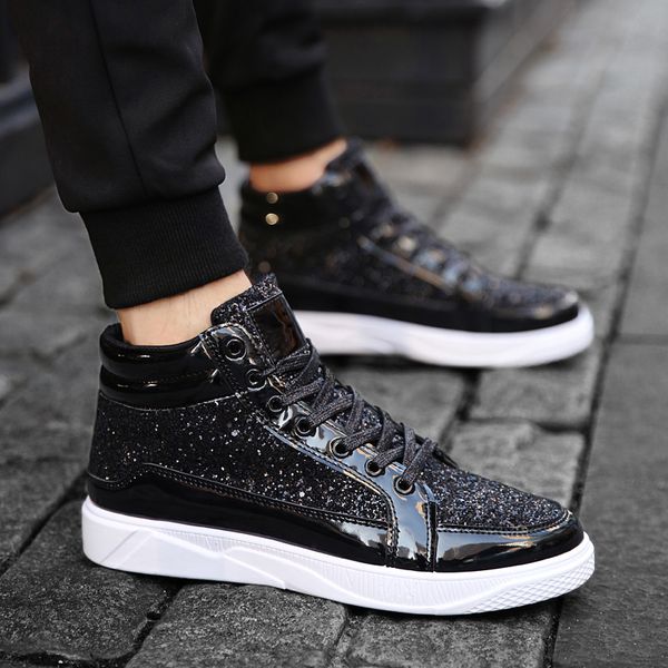 

tenis masculino shoes for men 2021 high-hommes vulcaniser chaussure zapatos de hombre sequin shoes mans footwear sapato