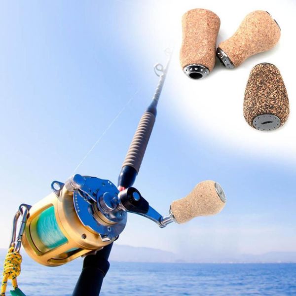 

fishing reels handle knob replacement parts for baitcasting spinning reel wood metal 11g