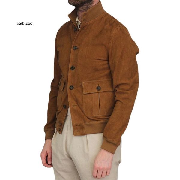 

men's jackets men jacket fashion menswear slim solid color clothes long sleeve plus size outerwear coats 2021 autumn winter, Black;brown