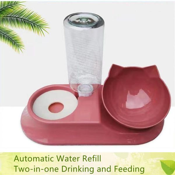 

cat bowls & feeders product pet bowl cats and dogs automatic drinking water feeder plastic oblique mouth double