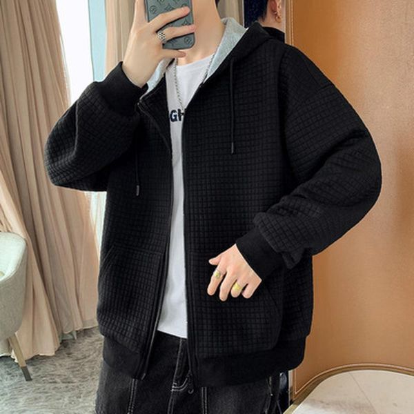 

men's jackets 2021 sweater autumn couple jacket hooded trend, Black;brown