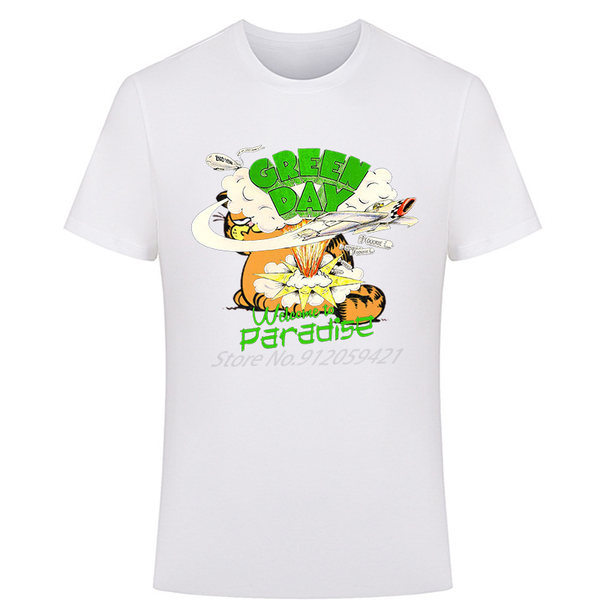 

men's t-shirts mens t-shirt printed funny green day paradise clothing t shirt male short sleeve tee streetwear harajuku men, White;black