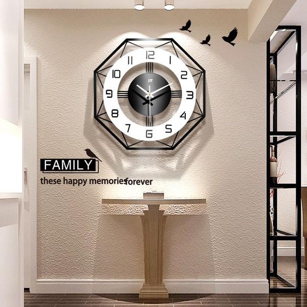 

wall clocks nordic simple clock home decoration fashion creative modern design shabby chic digital