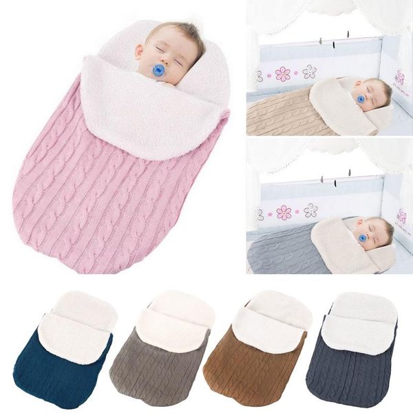 

tapestries winter autumn born blanket swaddle sleeping bag kids toddler stroller wrap warm