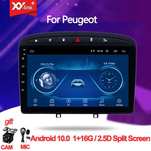

player 9" android 10.0 for 408 308 308sw multimedia stereo car dvd navigation gps radio audio no 2 din