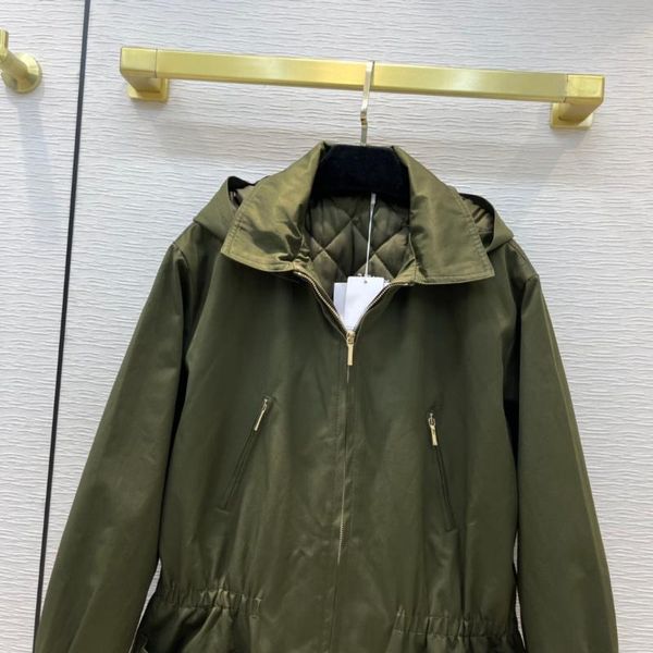 

women's trench coats streetwear solid cotton for women big pocket long coat high-end brand zipper hooded jackets lady winter 2021, Tan;black