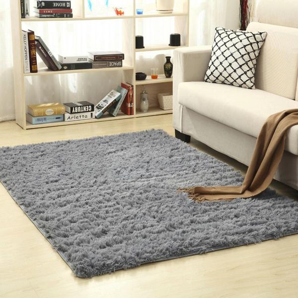 

100x160cm plush carpet for living room fluffy rug thick bed carpets floor gray soft rugs tie dyeing velvet kids mat bath mats