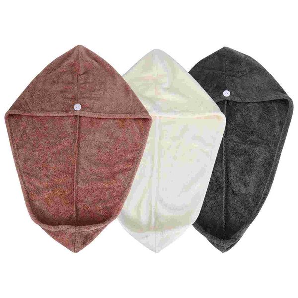 

Shower Caps 3pcs Hair Towel Wrap Fast Drying Absorbent Towels
